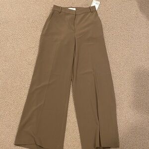 H&M Brown Wide-Leg Women's Pants